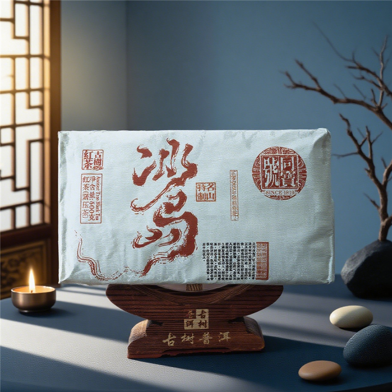 Chinese tea Eco Organic Ancient Tree Tea Bingdao Black Tea Brick