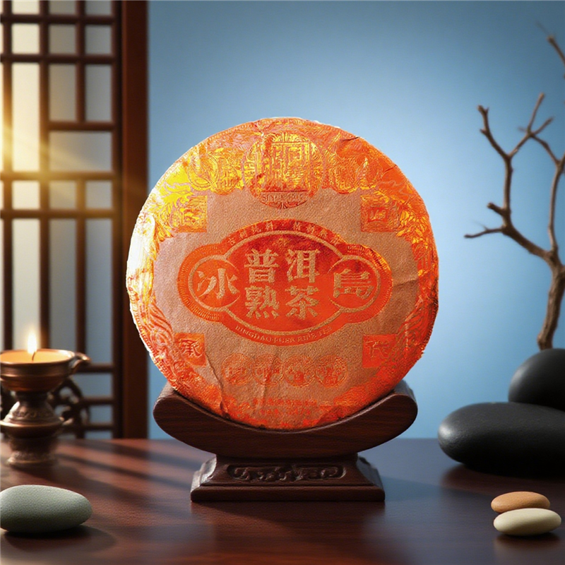 Chinese tea Eco Organic Ancient Tree Tea Bingdao Ripe Pu-erh