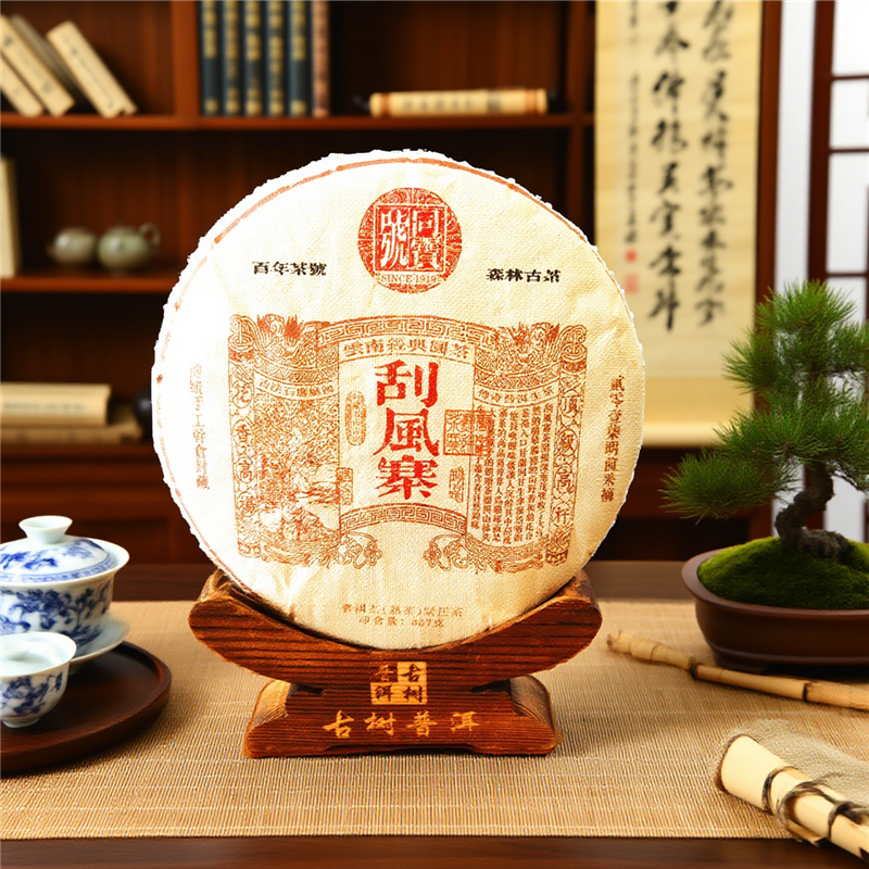 Chinese tea Eco Organic Ancient Tree Tea Gua Feng Zhai Ripe Pu-erh