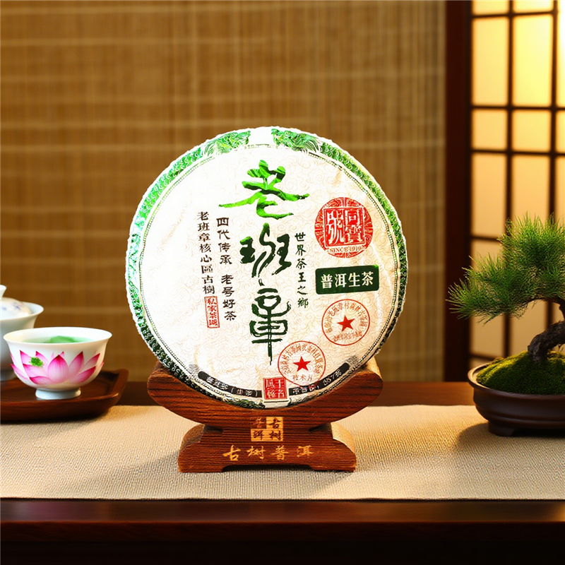 Chinese tea Eco Organic Ancient Tree Tea  Lao Ban Zhang Raw Pu-erh