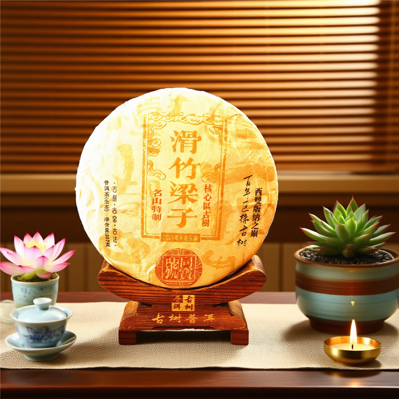 Chinese tea Eco Organic Ancient Tree Tea Hua Zhu Liang Zi Raw Pu-erh