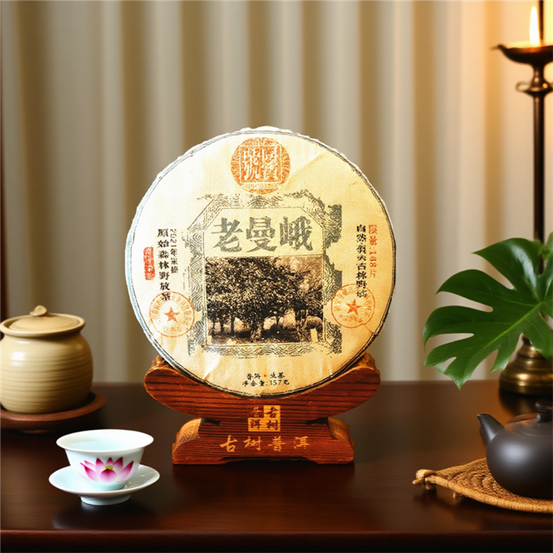Chinese tea Eco Organic Ancient Tree Tea Lao Man E Raw Pu-erh