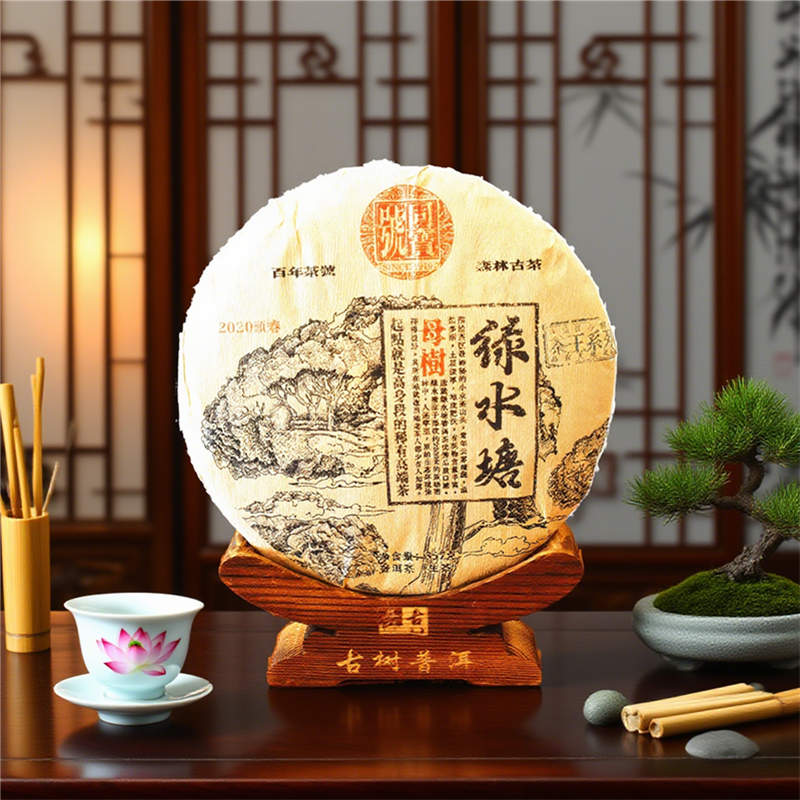 Chinese tea Eco Organic Ancient Tree Tea Lv Shui Tang Raw Pu-erh