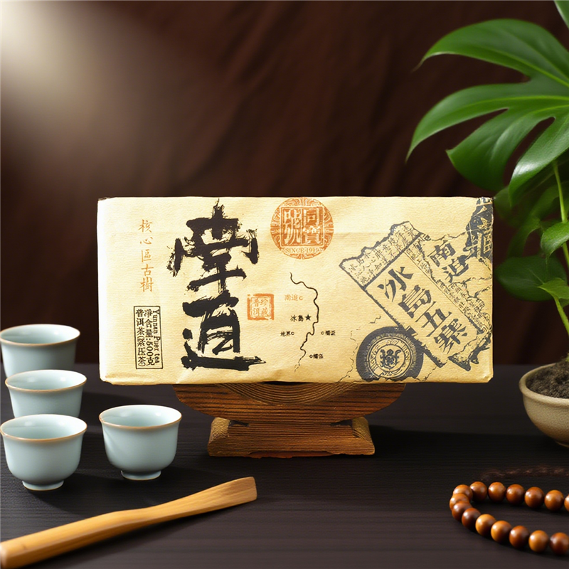 Chinese tea Eco Organic Ancient Tree Tea Bing Dao Nan Po Loose-Pressed Brick